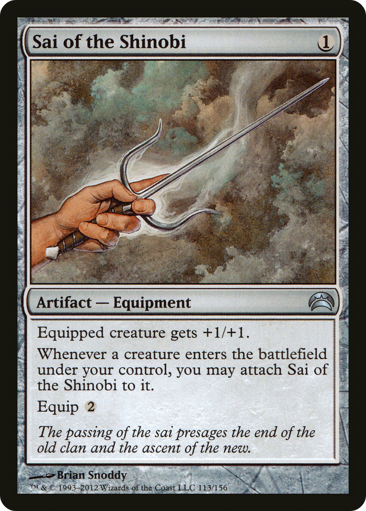 Sai of the Shinobi (PC2-113) - Planechase 2012 Foil