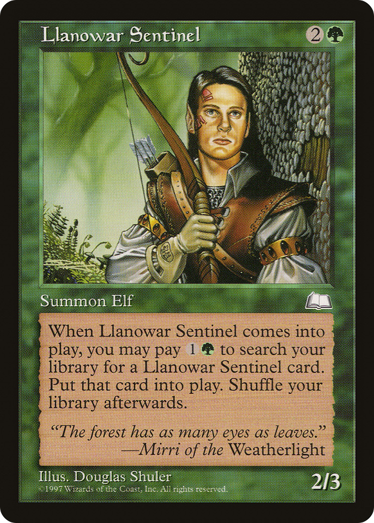 Sentinelle de Llanowar (WTH-134) - Weatherlight