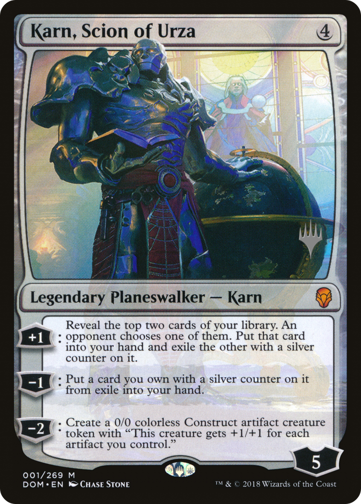 Karn, Scion of Urza (PPM20-001) - Dominaria Promos Foil