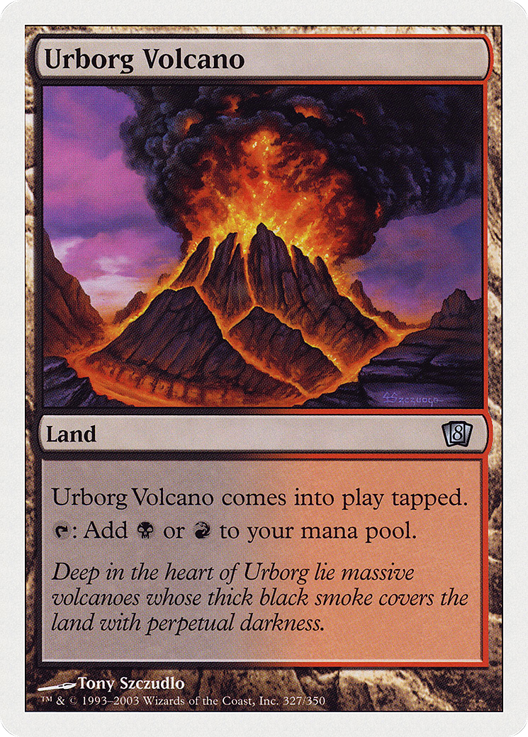 Volcan d'Urborg (8ED-327) - Huitième édition