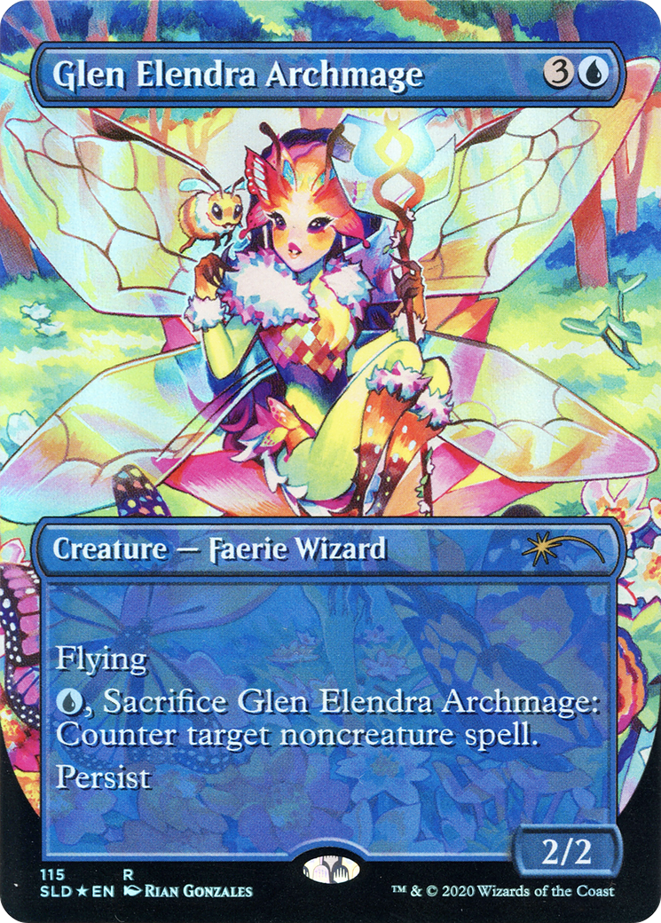 Glen Elendra Archmage (SLD-115) - Secret Lair Drop (Borderless) Foil
