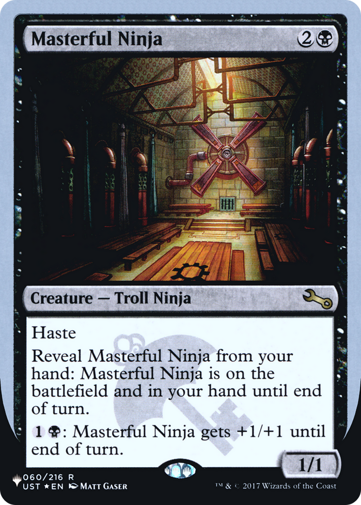 Masterful Ninja (LIST-022) - The List (Unfinity Foil Edition) Foil
