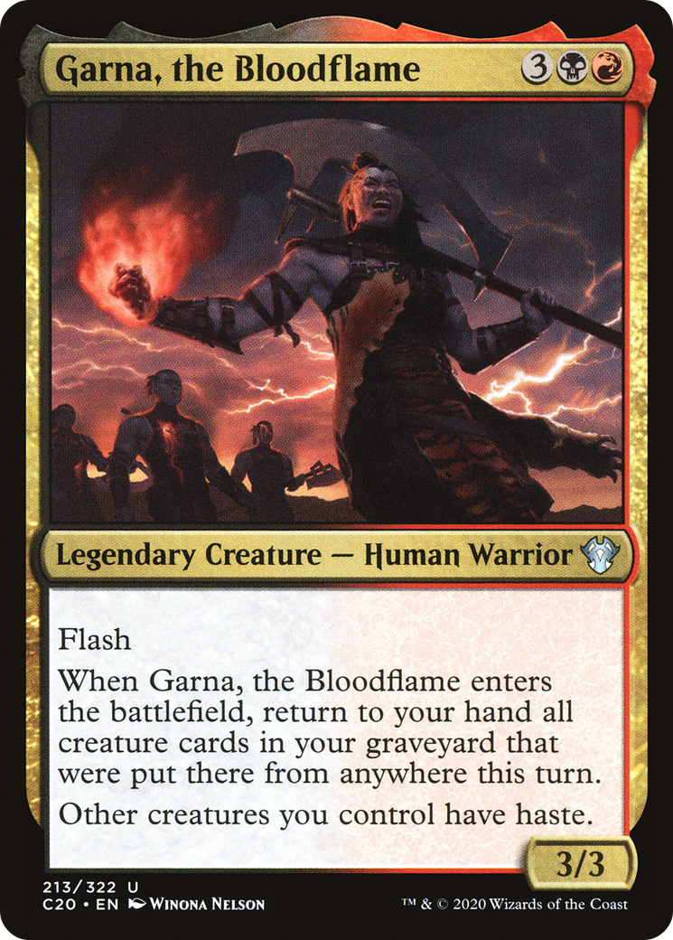 Garna, the Bloodflame (C20-213) - Commander 2020