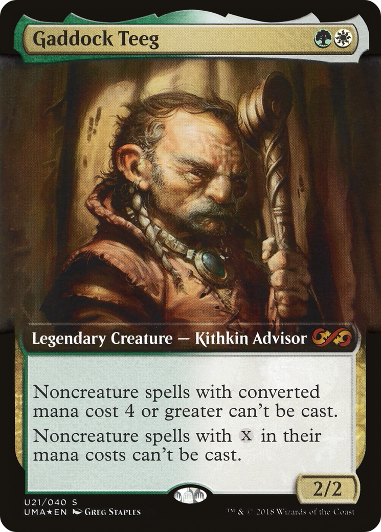 Gaddock Teeg (PUMA-U21) - Ultimate Box Topper : (Extended Art) Foil