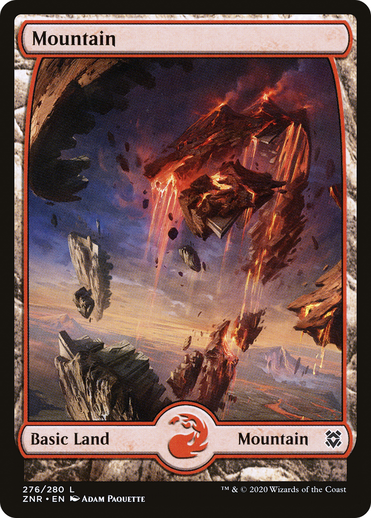 Mountain (276) - Full Art (ZNR-276) - Zendikar Rising: (Full Art) Foil