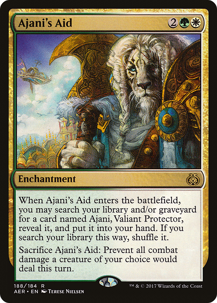 Ajani's Aid (AER-188) - Aether Revolt Foil