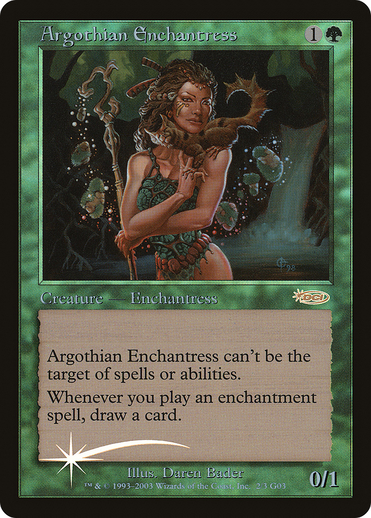 Argothian Enchantress (JDG-002) - Judge Gift Cards 2003 Foil