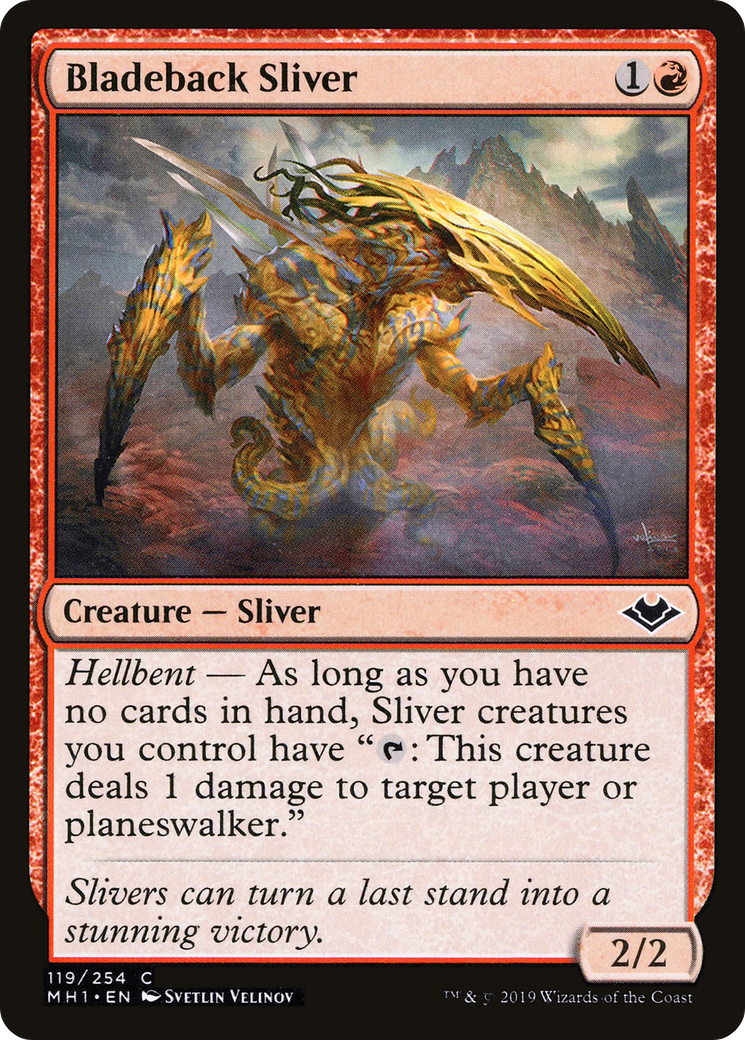Bladeback Sliver (MH1-119) - Horizons Modernes (feuille)