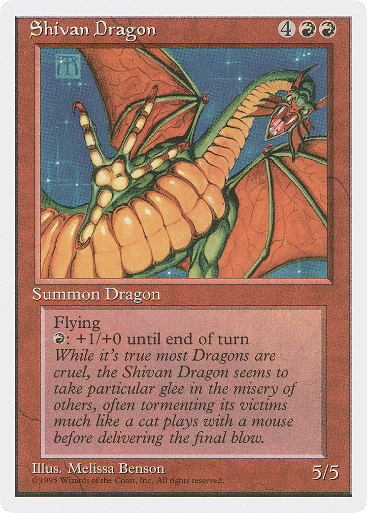 Shivan Dragon (4ED-220) - Quatrième édition