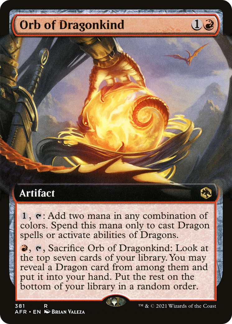 Orb of Dragonkind (Extended Art) (AFR-381) - Adventures in the Forgotten Realms: (Extended Art) Foil