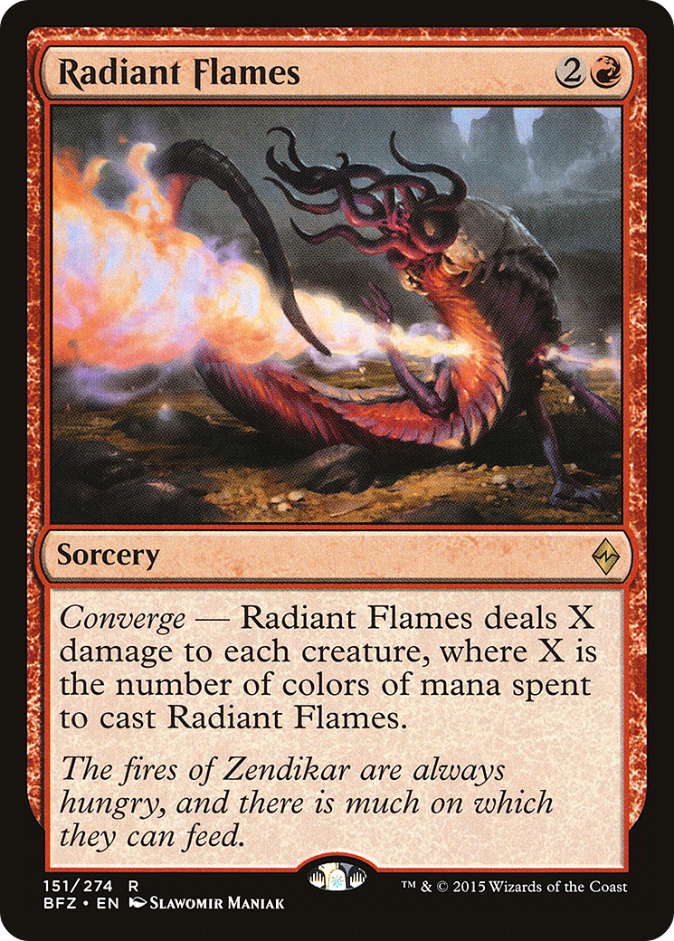 Flammes Radieuses (BFZ-151) - Bataille pour Zendikar
