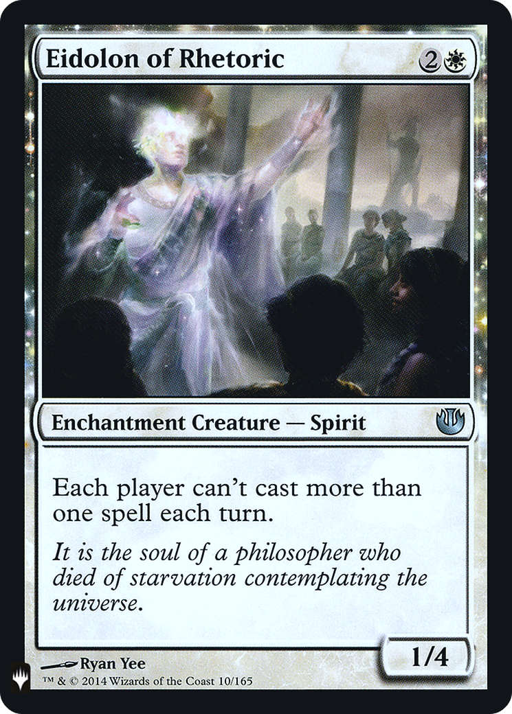 Eidolon of Rhetoric (LIST-010) - The List: (enchantment) Foil