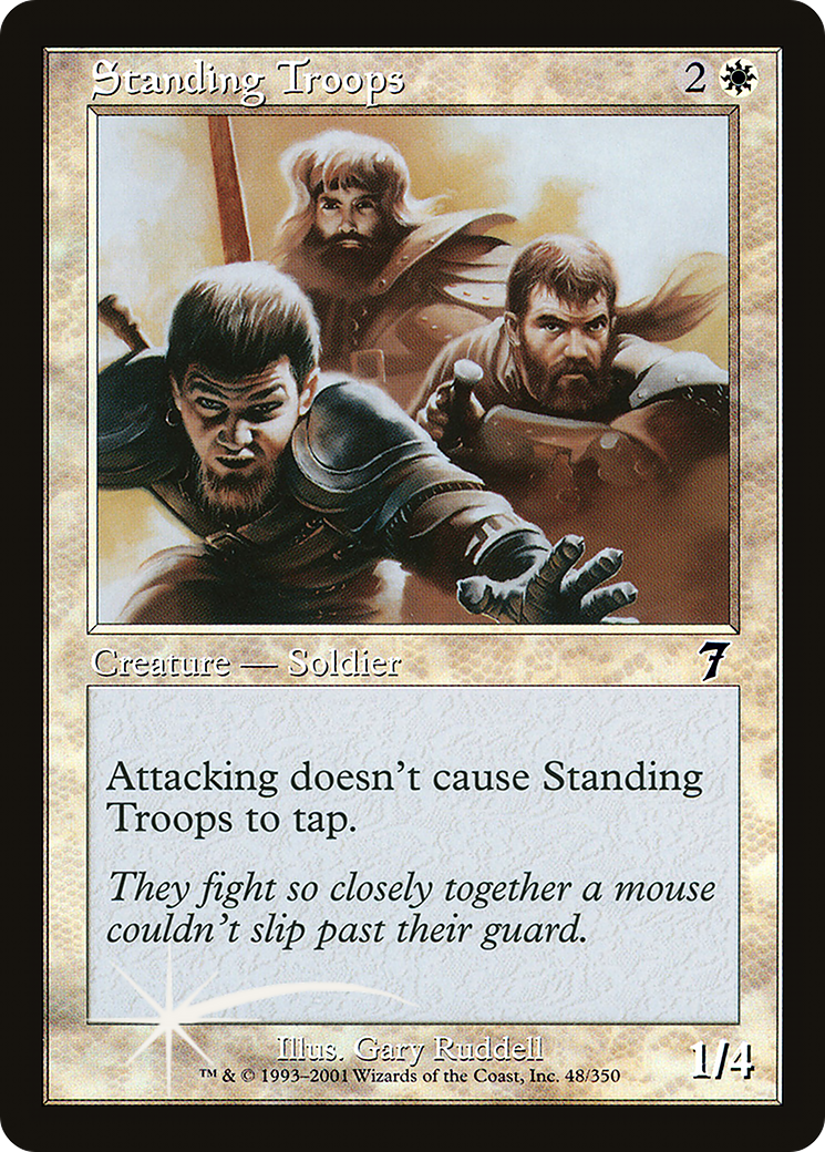 Standing Troops (7ED-48★) - Seventh Edition Foil