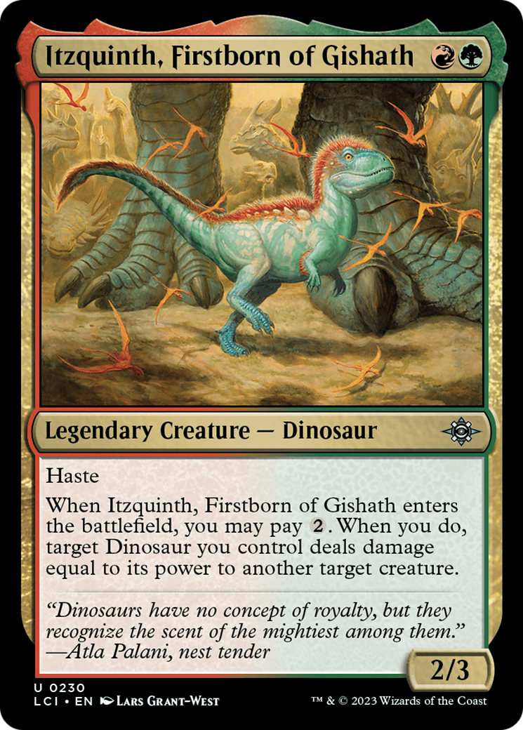 Itzquinth, Firstborn of Gishath (LCI-230) - The Lost Caverns of Ixalan Foil