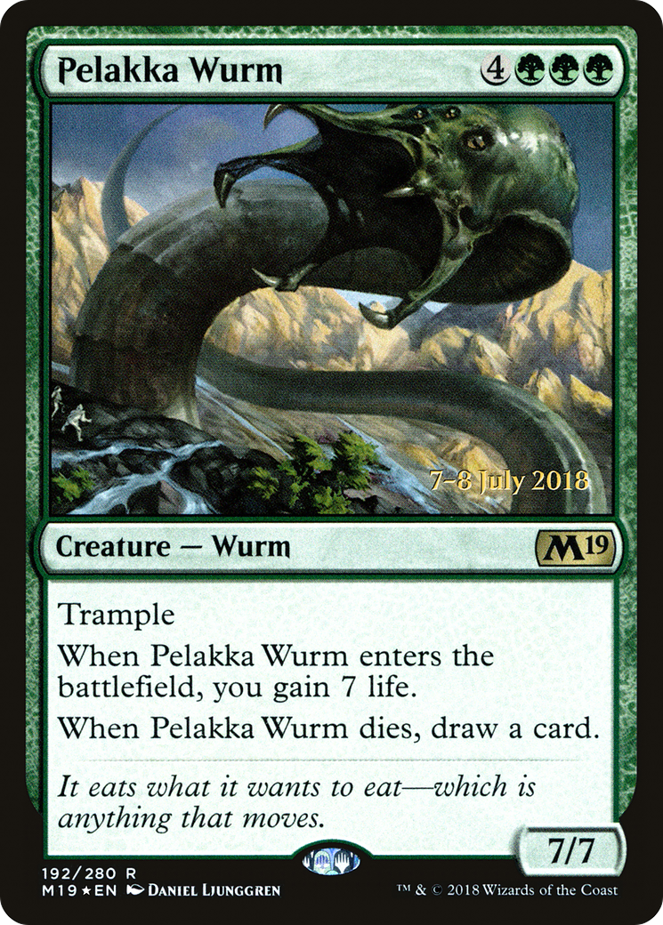 Pelakka Wurm (PRE-192S) - Core Set 2019 Promos Foil