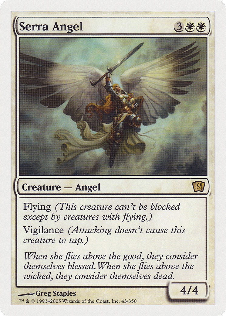 Serra Angel (9ED-043) - Ninth Edition