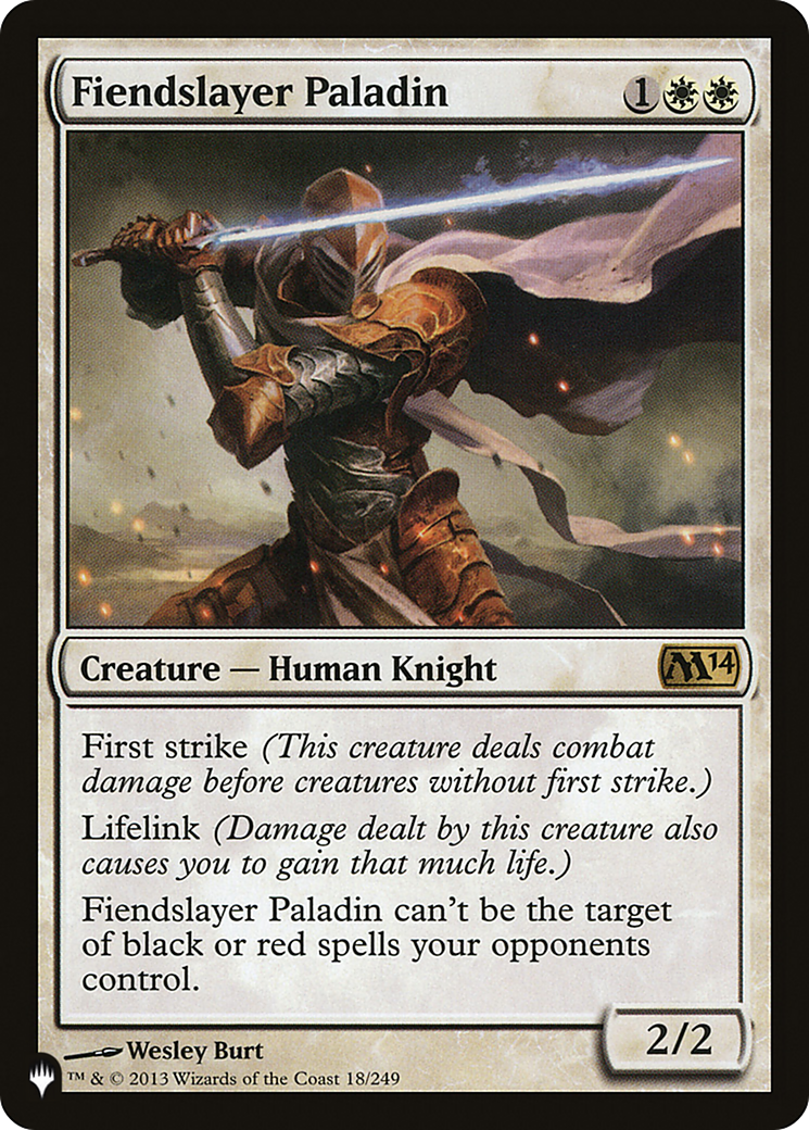 Fiendslayer Paladin (LIST-18/249) - The List