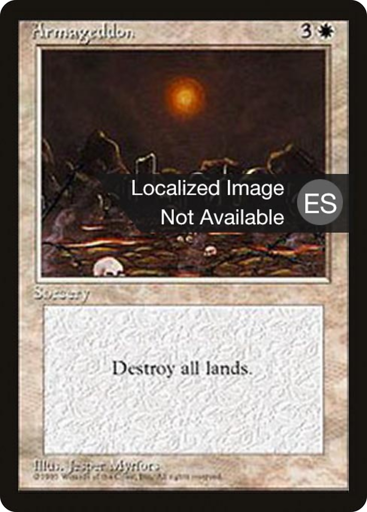 Armageddon (4BB-005) - Fourth Edition Foreign Black Border