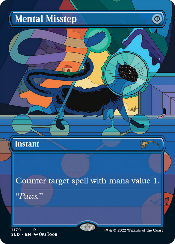 Mental Misstep (SLD-1179) - Secret Lair Drop (Borderless) Foil