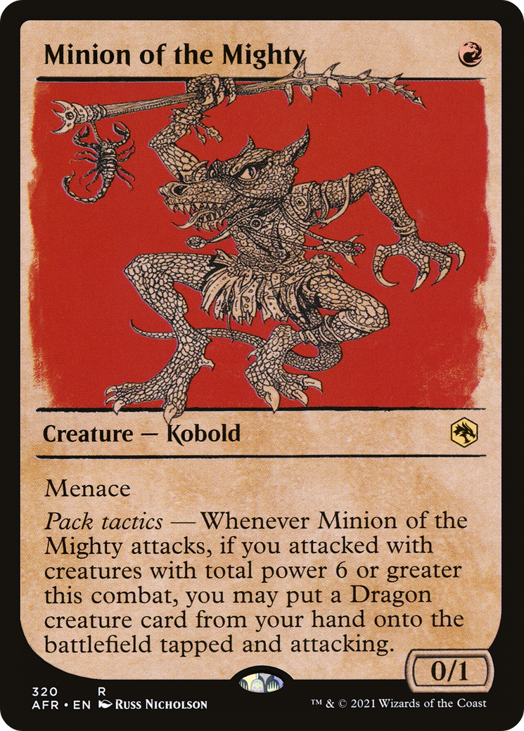 Minion of the Mighty (Showcase) (AFR-320) - Adventures in the Forgotten Realms: (Showcase) Foil