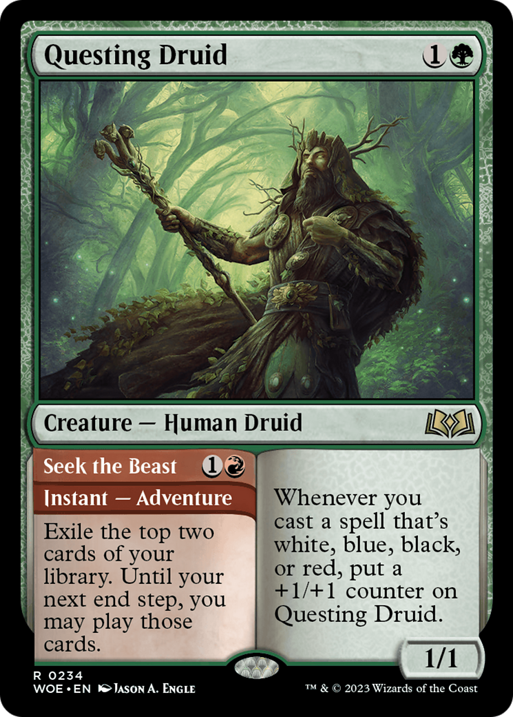 Druide Quêteur // À la recherche de la Bête (WOE-234) - Wilds of Eldraine Foil