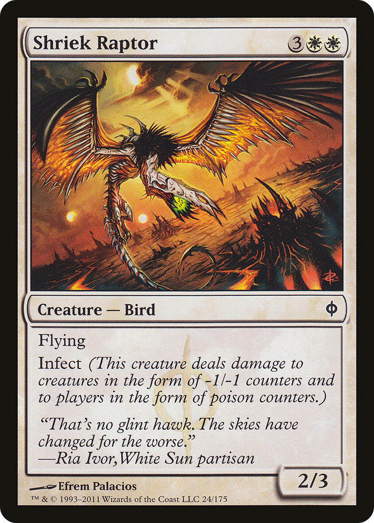 Shriek Raptor (NPH-024) - Nouvelle feuille Phyrexia