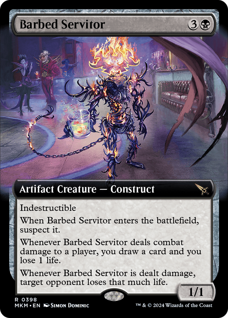 Barbed Servitor (MKM-398) - Meurtres au manoir de Karlov : (Extended Art) Foil