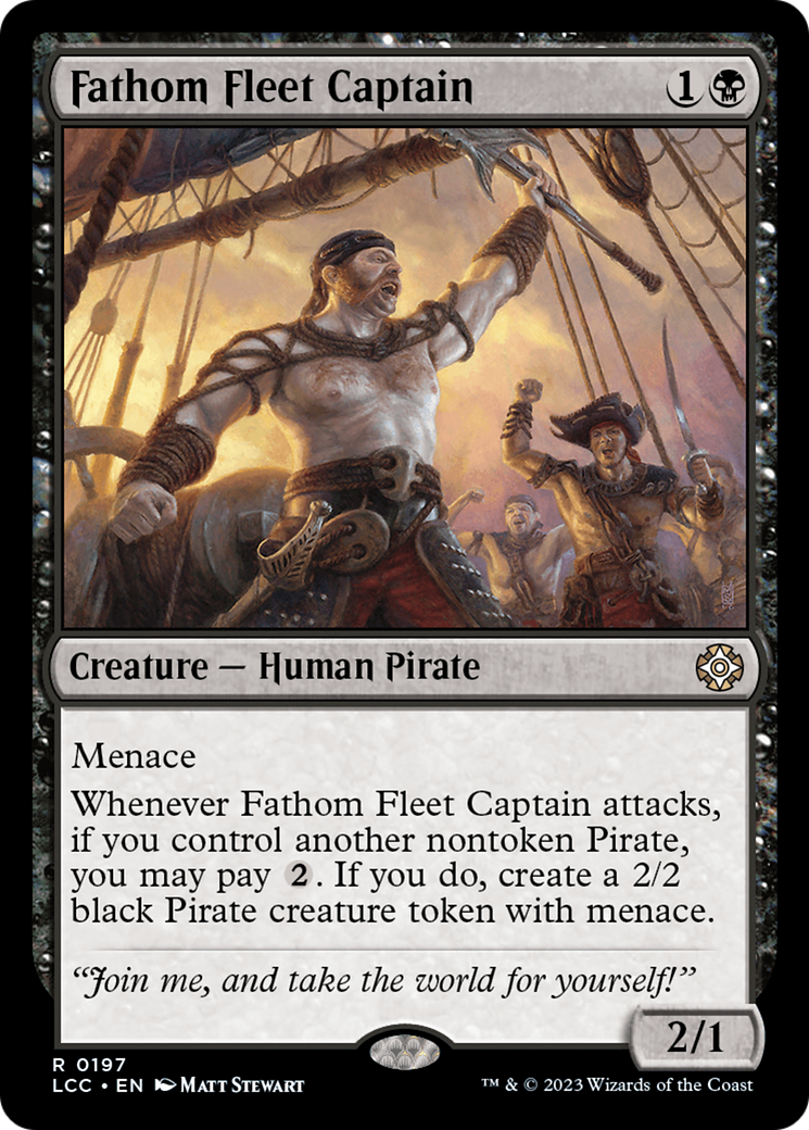 Capitaine de la flotte Fathom (LCC-197) - Commandant des Cavernes perdues d'Ixalan