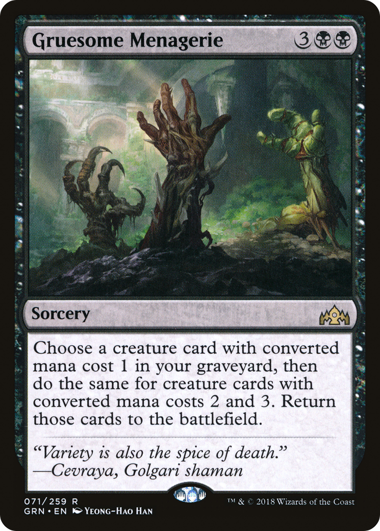 Gruesome Menagerie (GRN-071) - Guilds of Ravnica