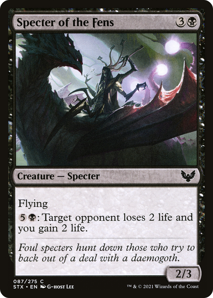Specter of the Fens (STX-087) - Strixhaven: School of Mages Foil