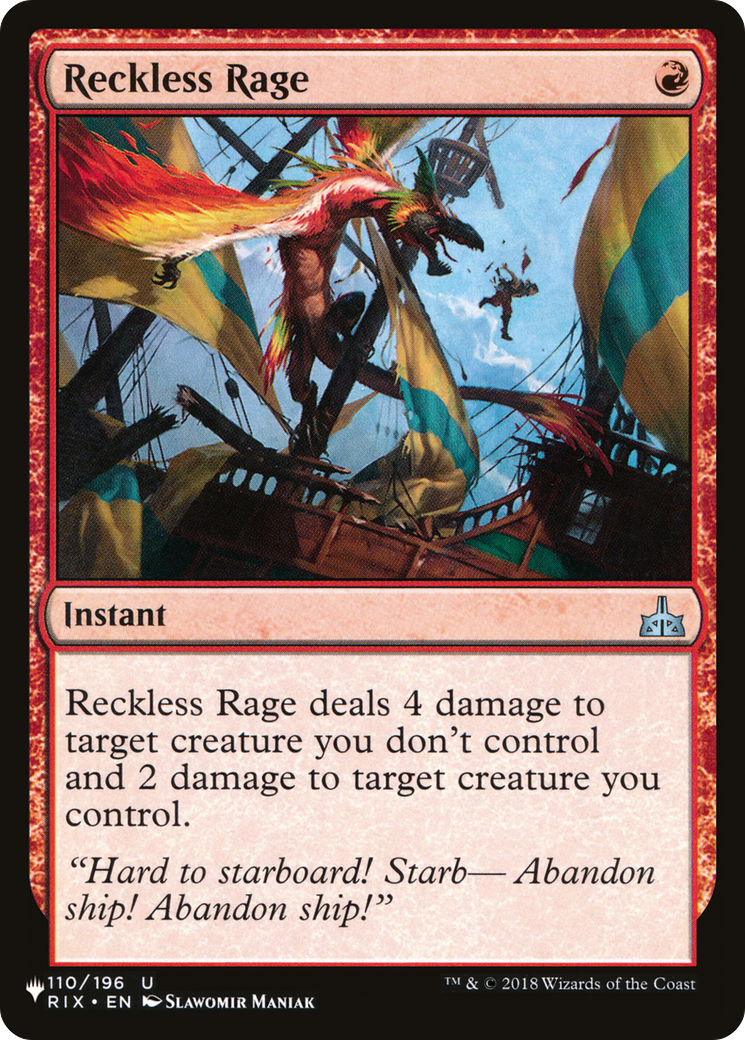 Reckless Rage (LIST-RIX-110) - The List