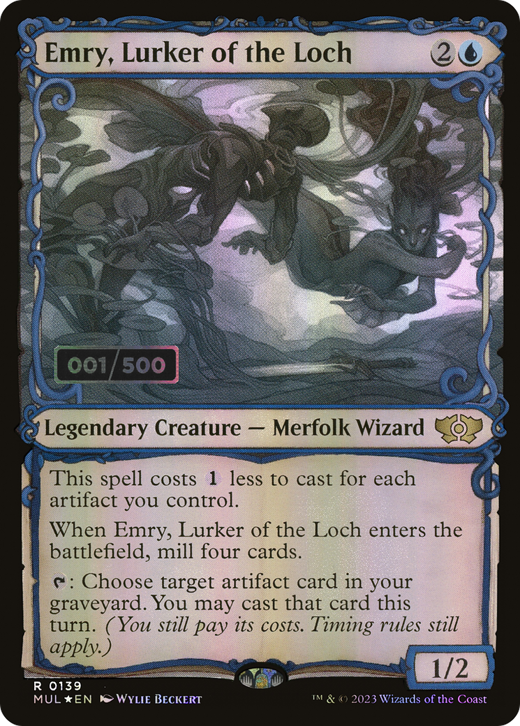 Emry, Lurker of the Loch (Serial Numbered) (MUL-139) - Multiverse Legends: (Showcase) Foil