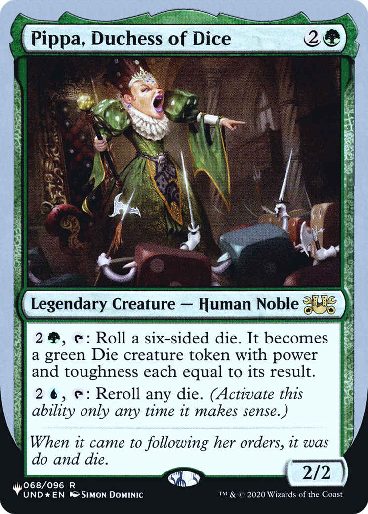 Pippa, Duchess of Dice (LIST-040) - The List (Unfinity Foil Edition) Foil