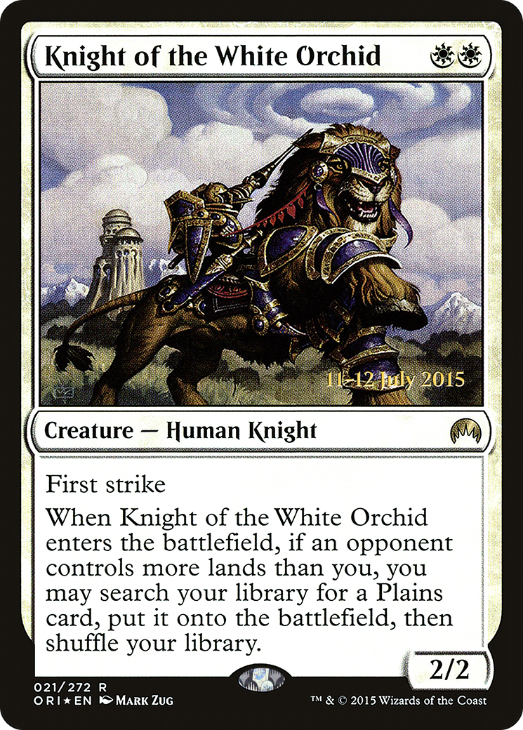 Knight of the White Orchid (PRE-21S) - Magic Origins Promos Foil