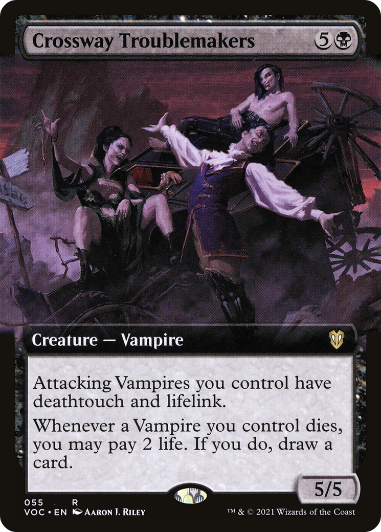 Crossway Troublemakers (Extended Art) (VOC-055) - Crimson Vow Commander: (Extended Art)
