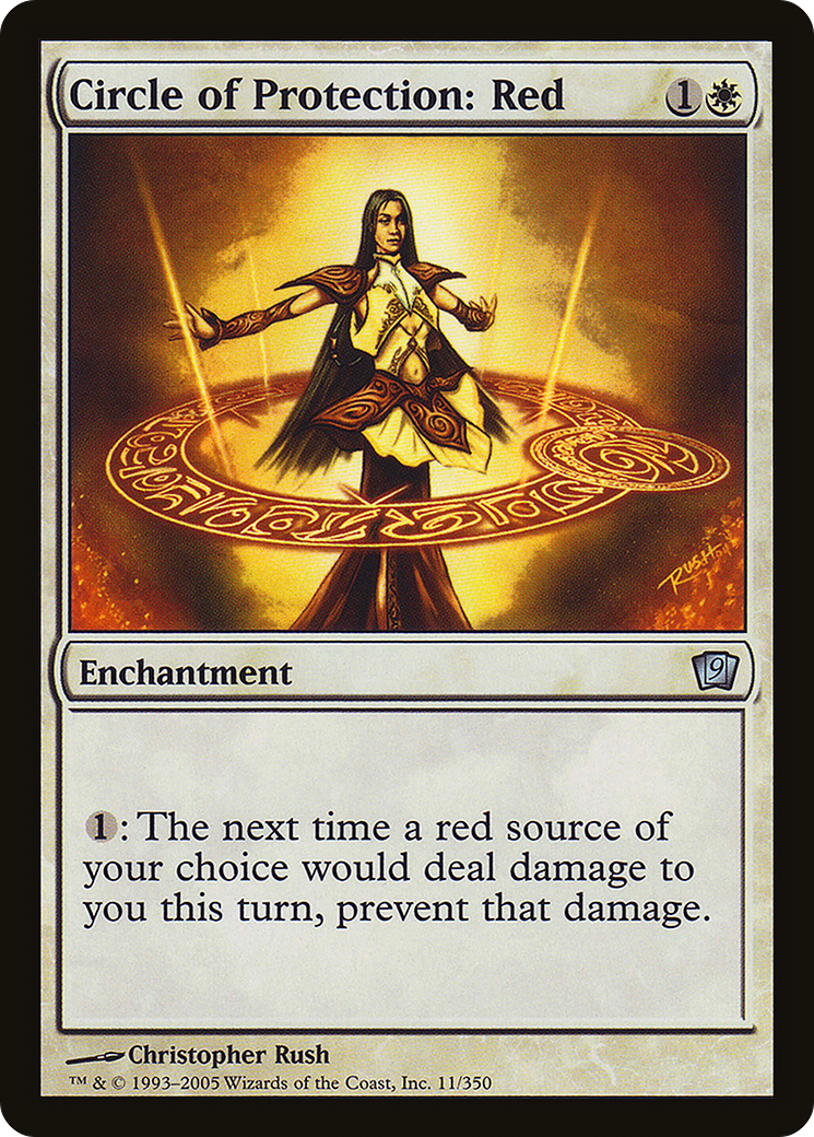Circle of Protection: Red (9ED-11★) - Ninth Edition Foil