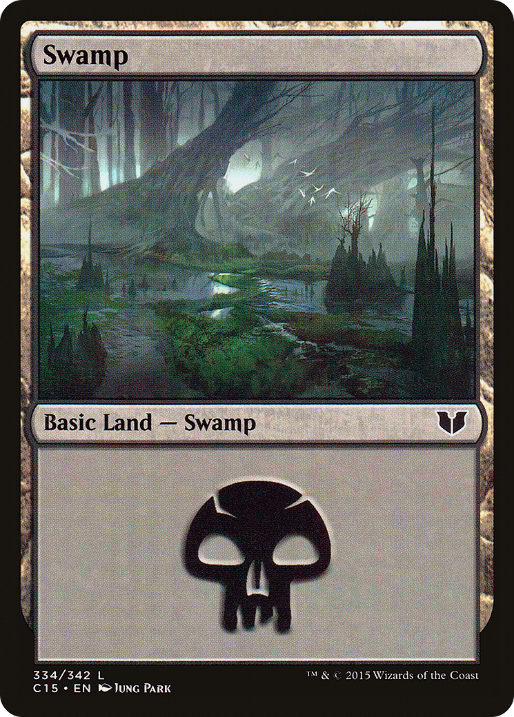 Swamp (334) (C15-334) - Commander 2015