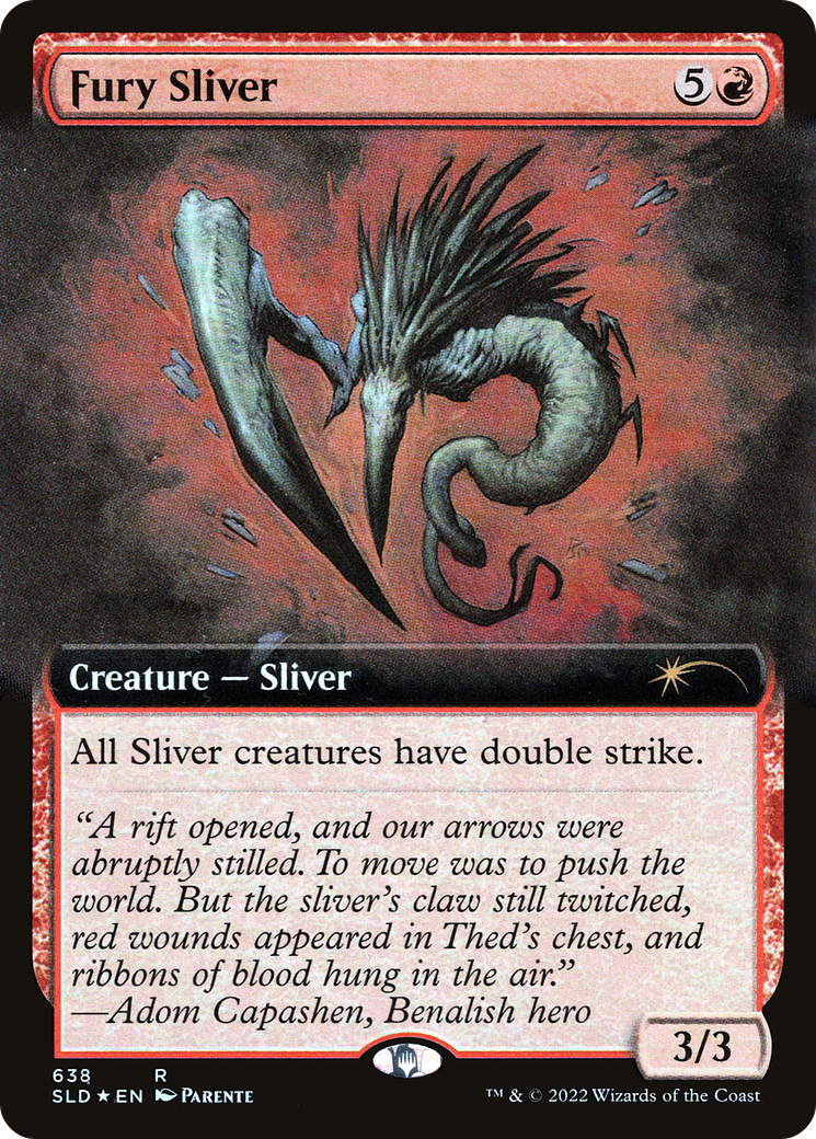 Fury Sliver (SLD-638) - Secret Lair Drop : (Extended Art) Foil