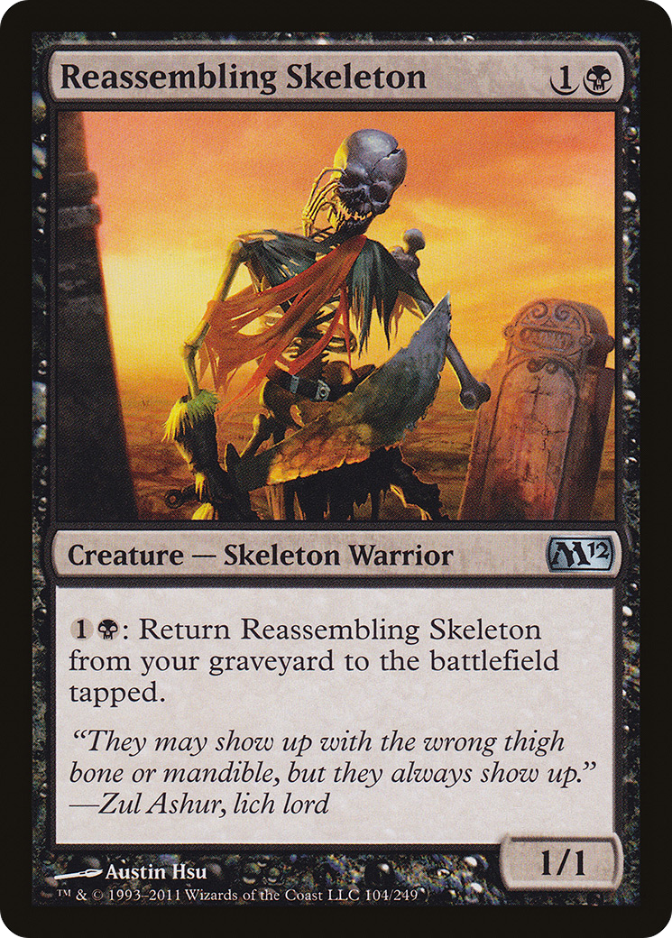 Reassembling Skeleton (M12-104) - Magic 2012 Foil