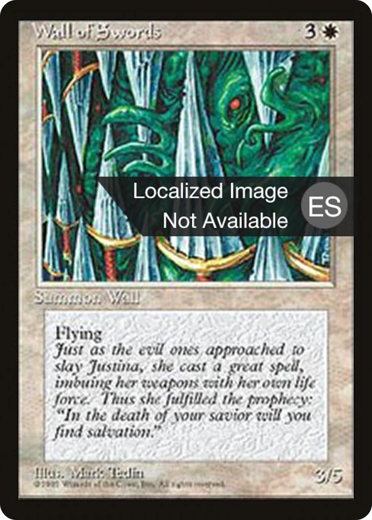 Wall of Swords (4BB-) - Fourth Edition Foreign Black Border