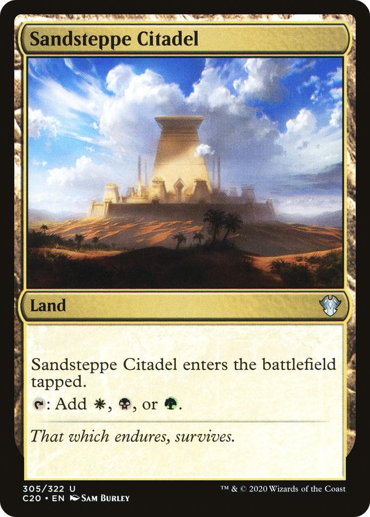 Citadelle de la steppe de sable (C20-305) - Commander 2020
