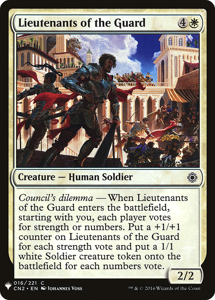 Lieutenants of the Guard (LIST-CN2-16) - The List