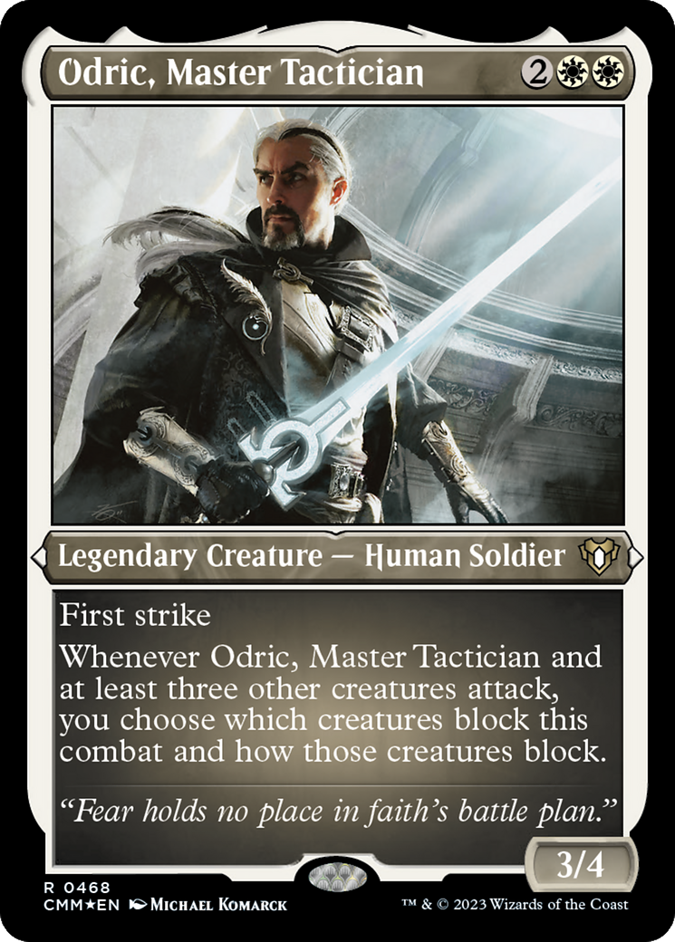 Odric, Maître Tacticien (CMM-468) - Commandant Masters Etched Foil