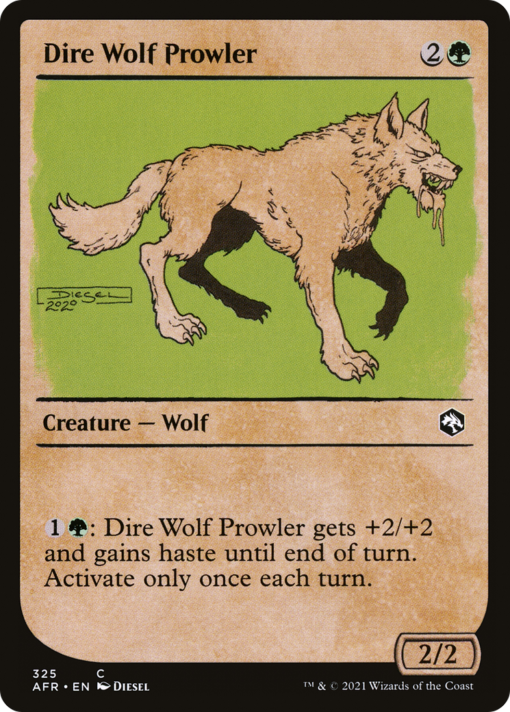 Dire Wolf Prowler (AFR-325) - Aventures dans les Royaumes Oubliés : (Vitrine) Feuille