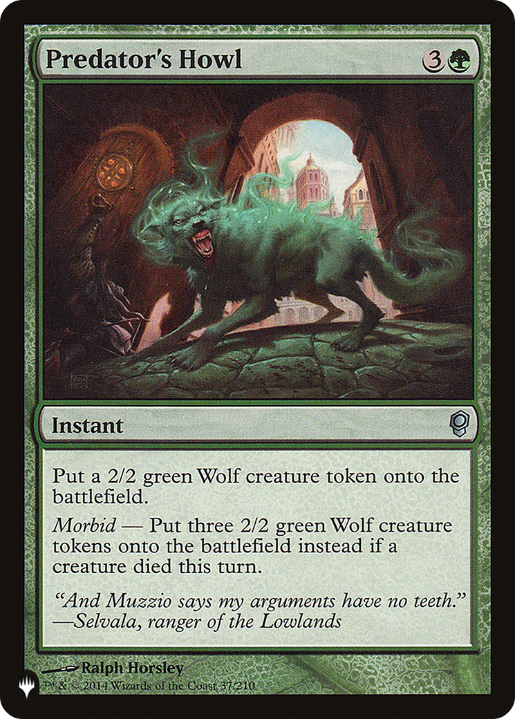 Predator's Howl (LIST-CNS-37) - The List