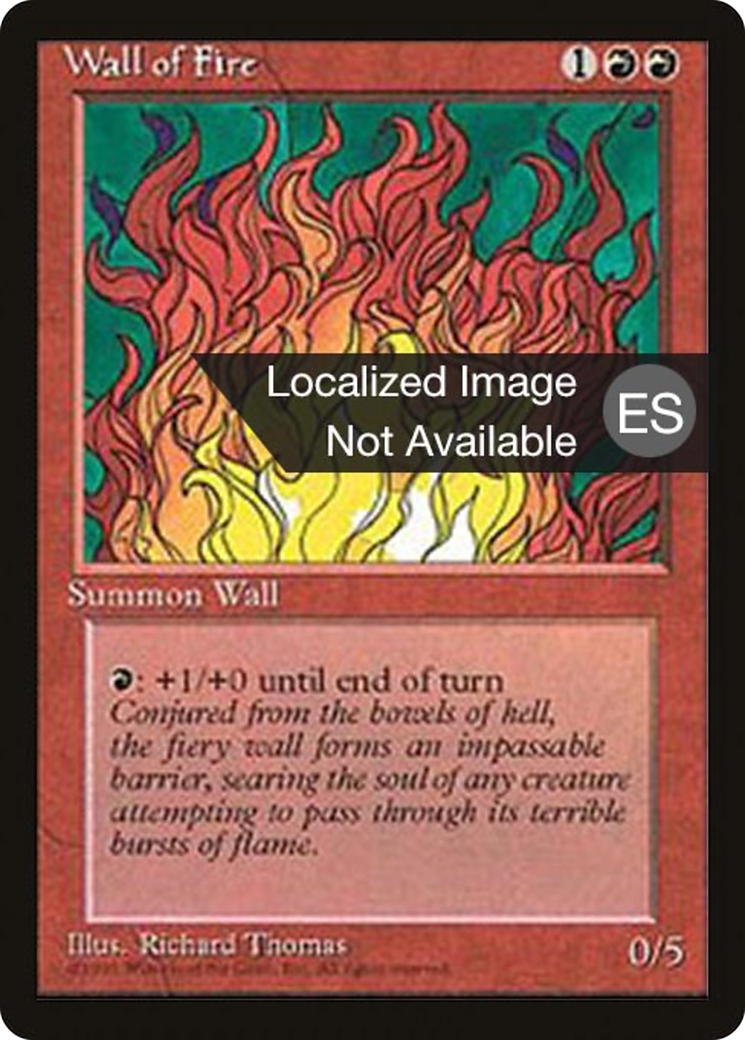 Wall of Fire (4BB-) - Fourth Edition Foreign Black Border