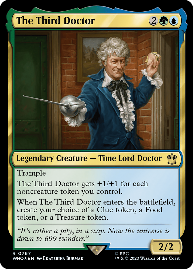 Le Troisième Docteur (WHO-767) - Doctor Who Foil