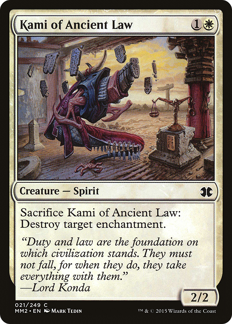Kami of Ancient Law (MM2-021) - Modern Masters 2015