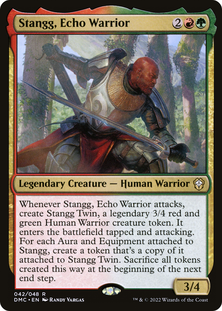 Stangg, Guerrier Écho (DMC-042) - Commandant Uni de Dominaria