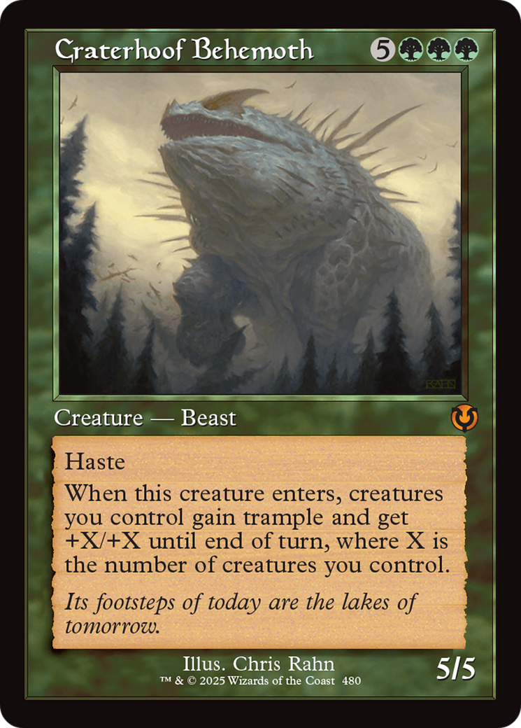 Craterhoof Behemoth (cadre rétro) (INR-480) - Innistrad Remastered Foil